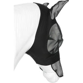EQUITHÈME Maschera per Mosche Lycra UV protection Con Rete per Naso Nero