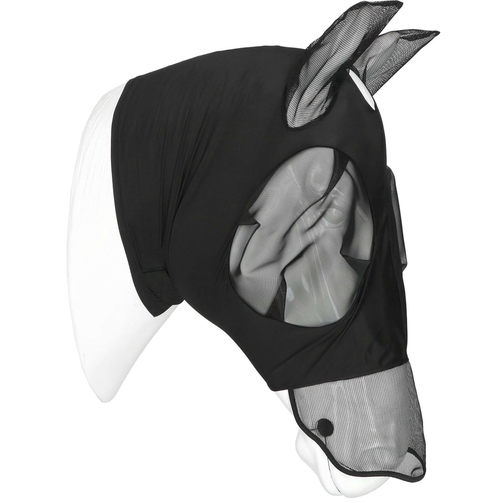 EQUITHÈME Maschera per Mosche Hood con Protezione UV Nero