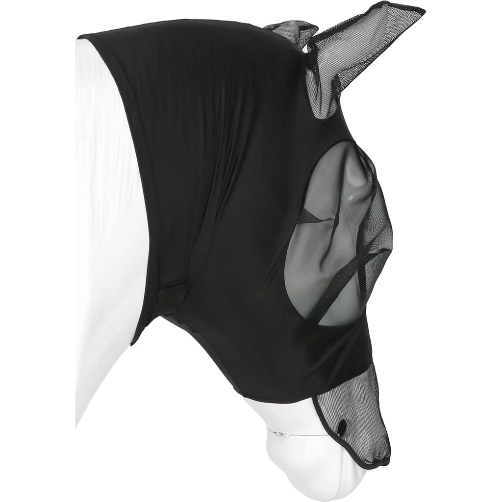 EQUITHÈME Maschera per Mosche Hood con Protezione UV Nero