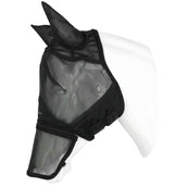 EQUITHÈME Maschera per Mosche Zipper con Protezione UV Nero