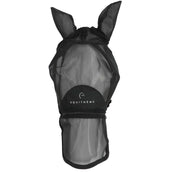 EQUITHÈME Maschera per Mosche Zipper con Protezione UV Nero