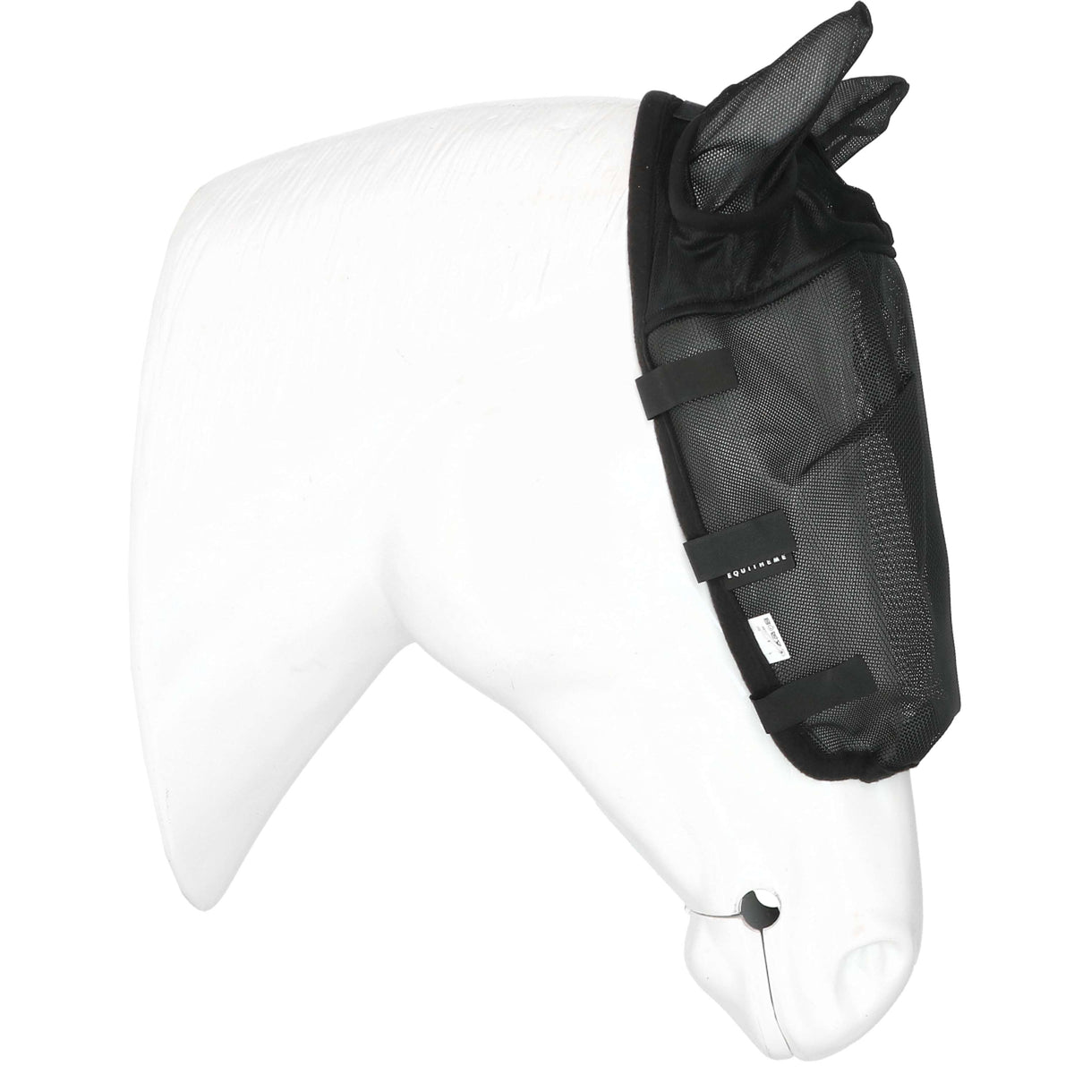 EQUITHÈME Capezza con Maschera Antimosche con Protezione UV Nero