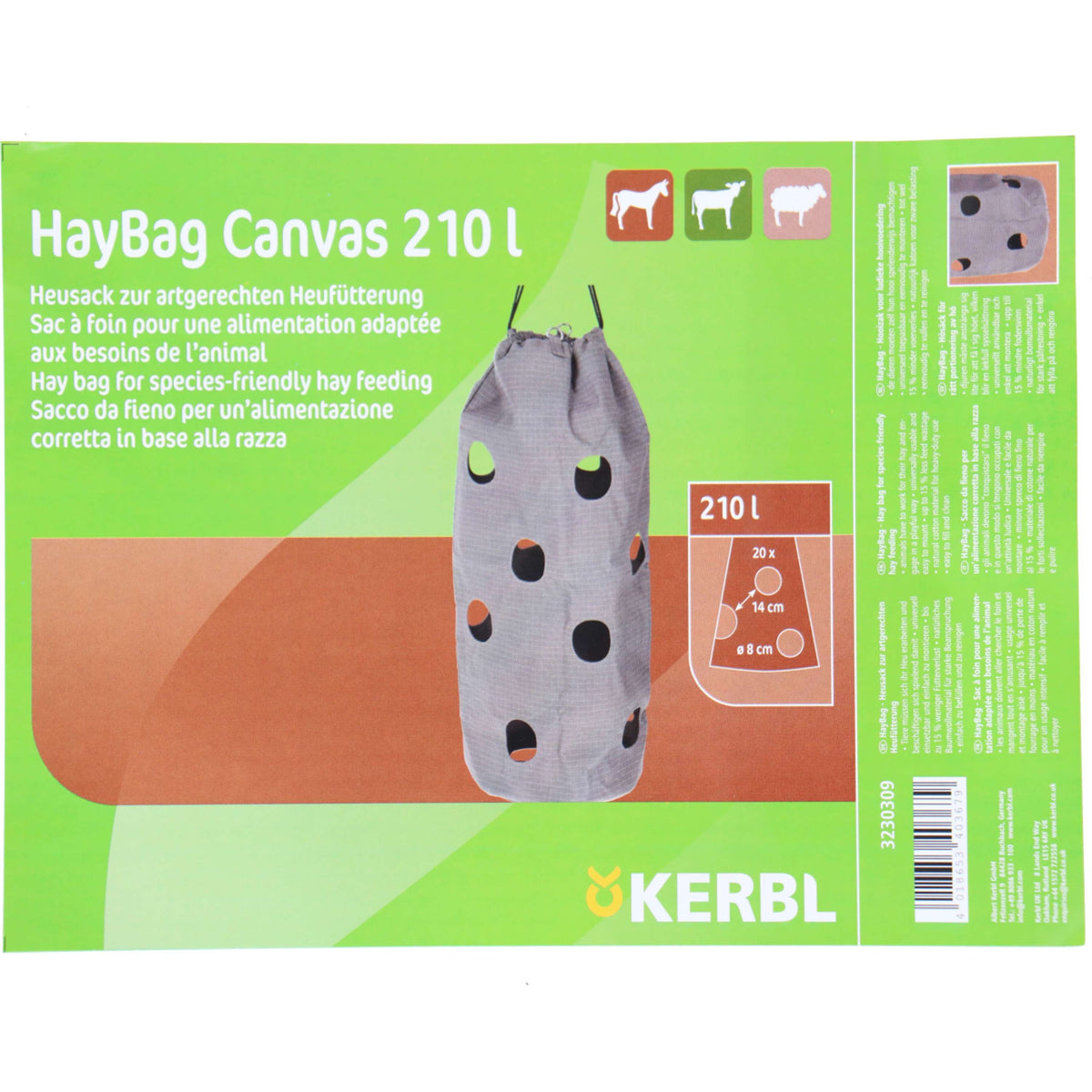 Kerbl Borsa per Fieno Grigio