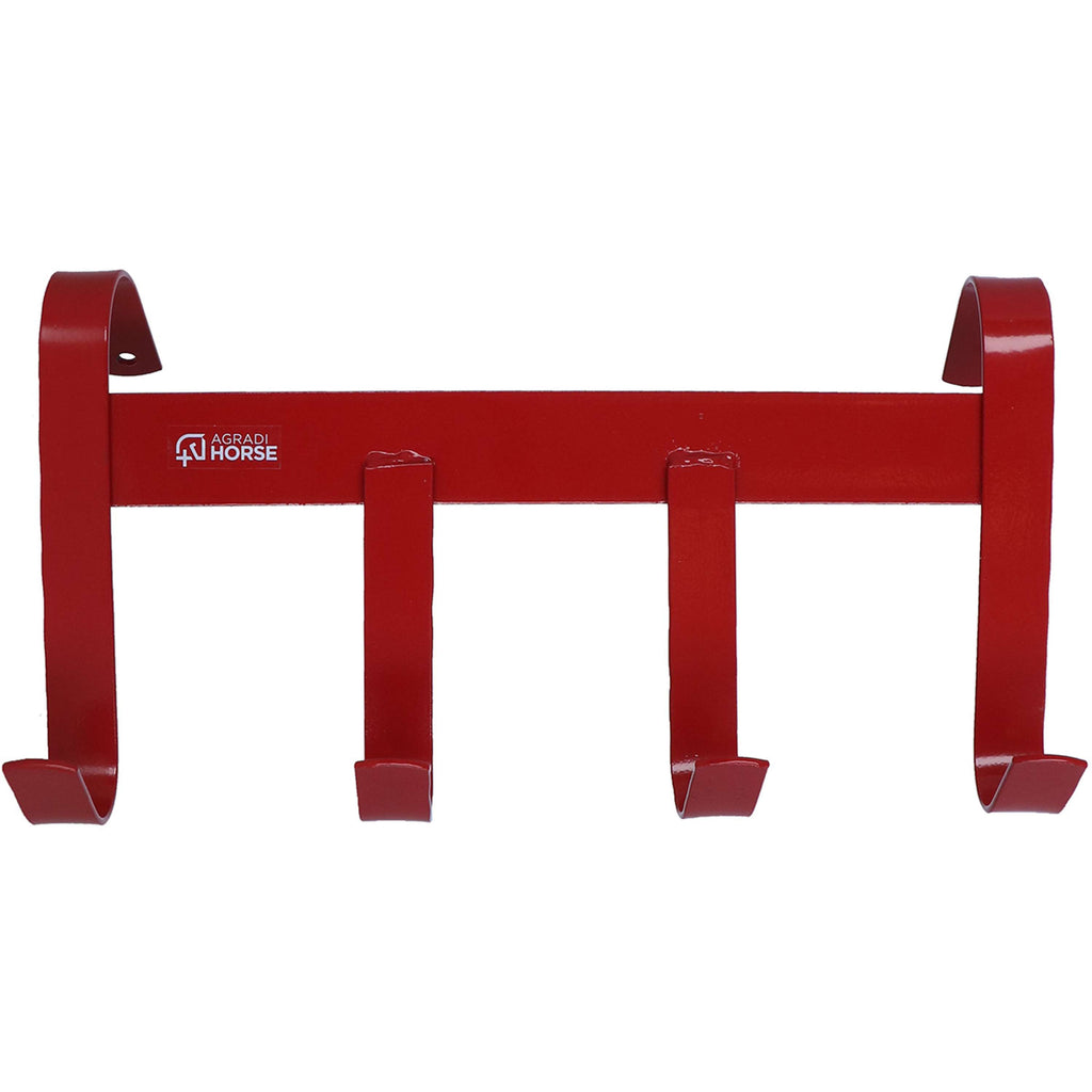 Agradi Horse Appendibriglia con 4 Ganci Rosso