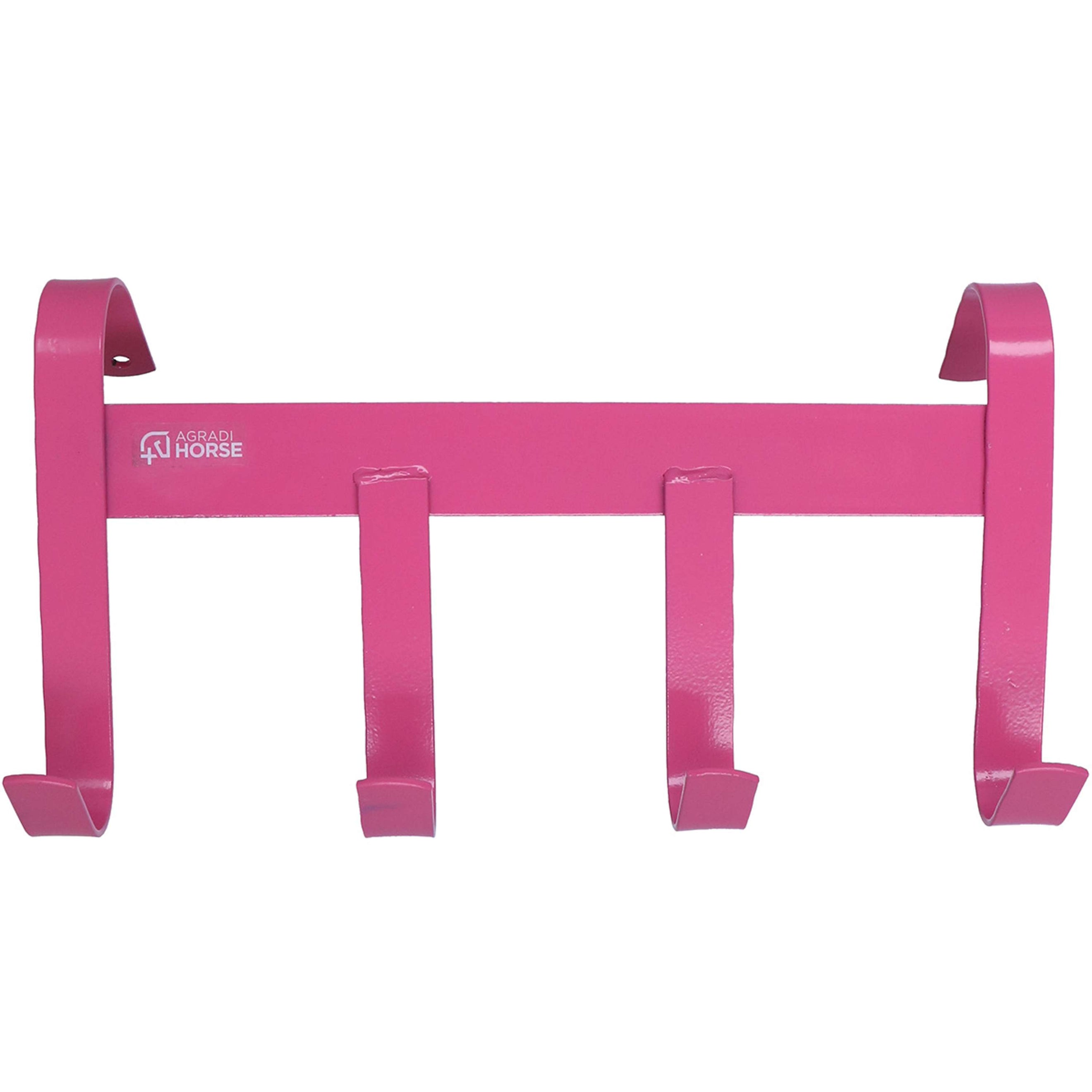 Agradi Horse Appendibriglia con 4 Ganci Rosa Agradi Horse Appendibriglia con 4 Ganci Rosa