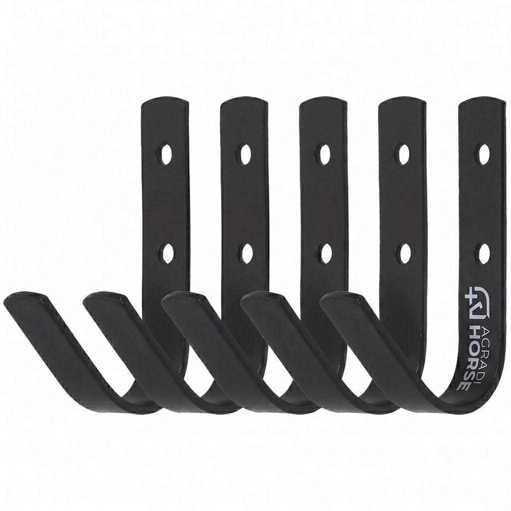 Agradi Horse Ganci stabili 5 Pezzi Nero