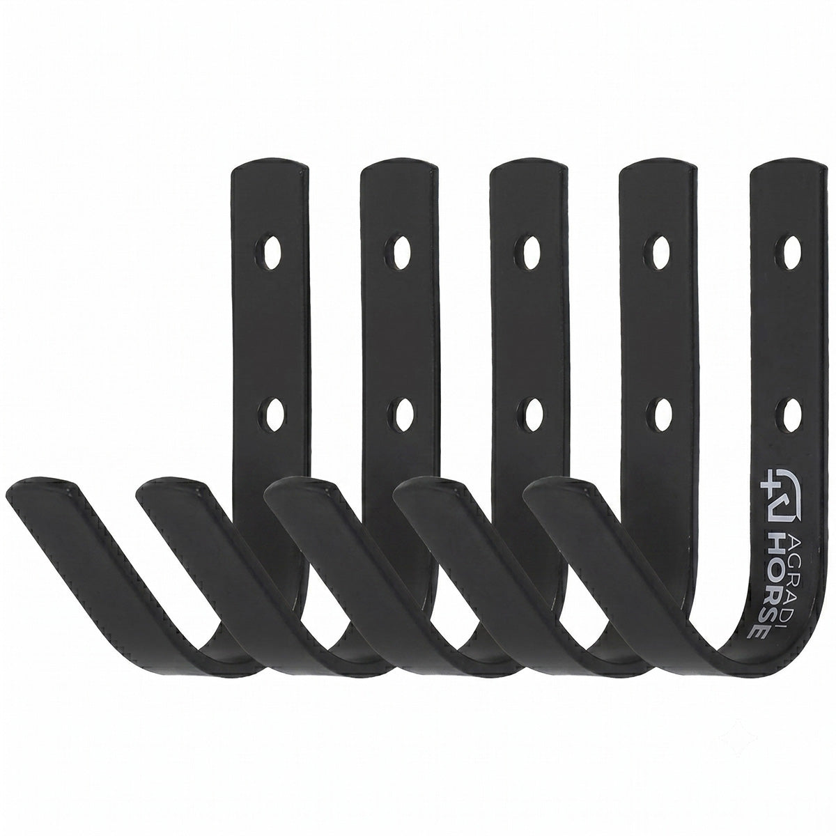 Agradi Horse Ganci stabili 5 Pezzi Nero