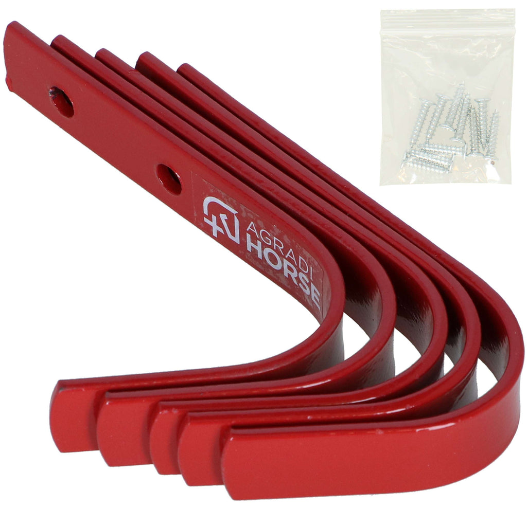 Agradi Horse Ganci stabili 5 Pezzi Rosso
