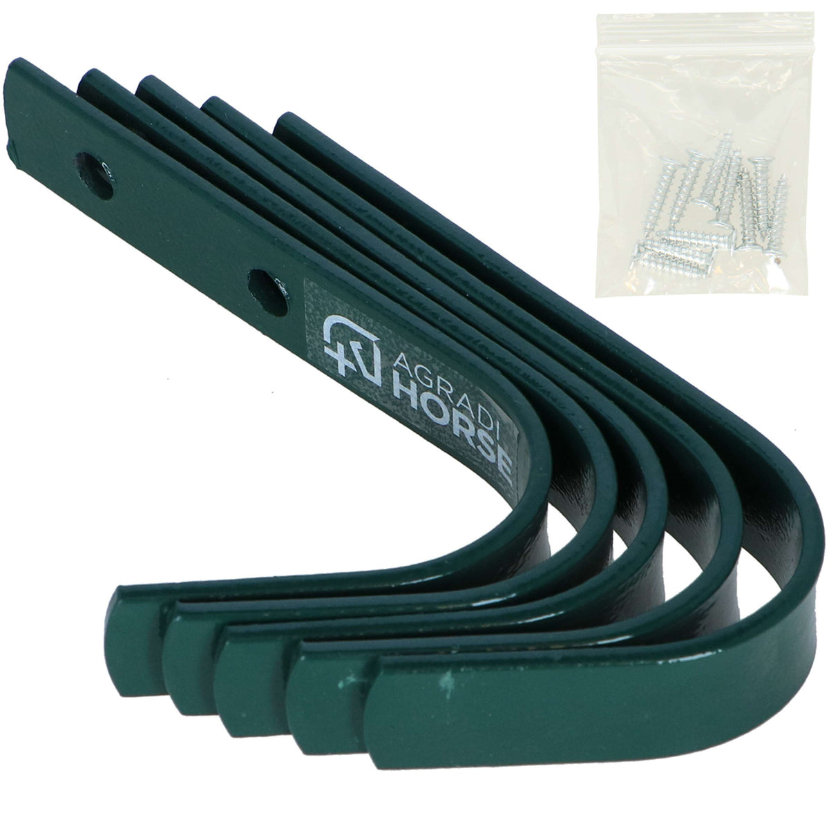Agradi Horse Ganci stabili 5 Pezzi Verde