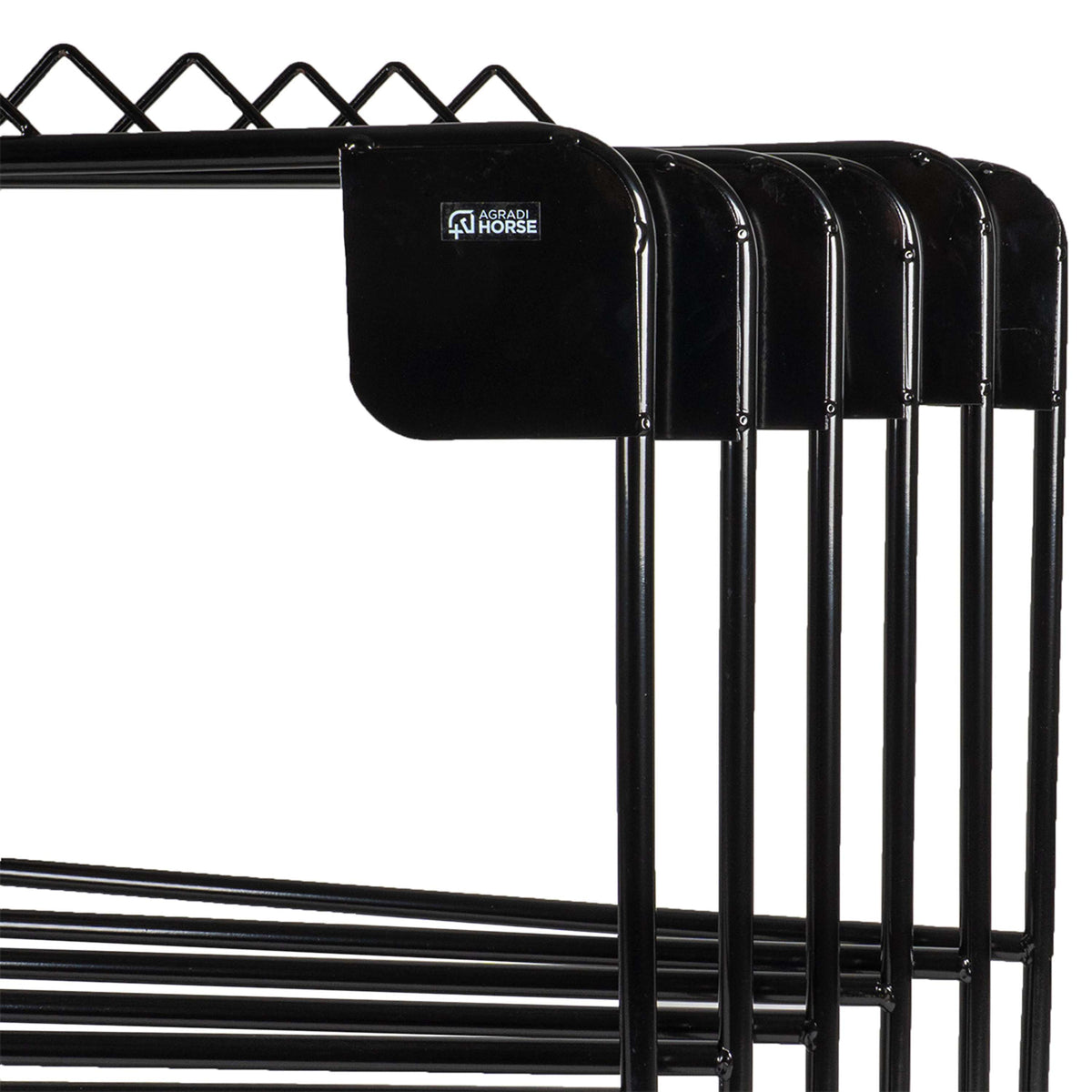 Agradi Horse Supporto per Coperte per 6 Coperte Metalle XH Nero