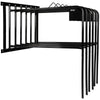 Agradi Horse Supporto per Coperte per 6 Coperte Métal S Nero