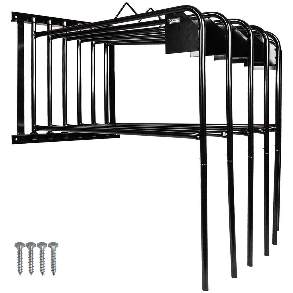 Agradi Horse Supporto per Coperte per 6 Coperte Métal S Nero