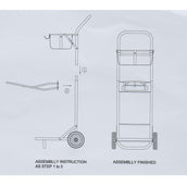 Agradi Horse Carrello Porta-Sella Nero