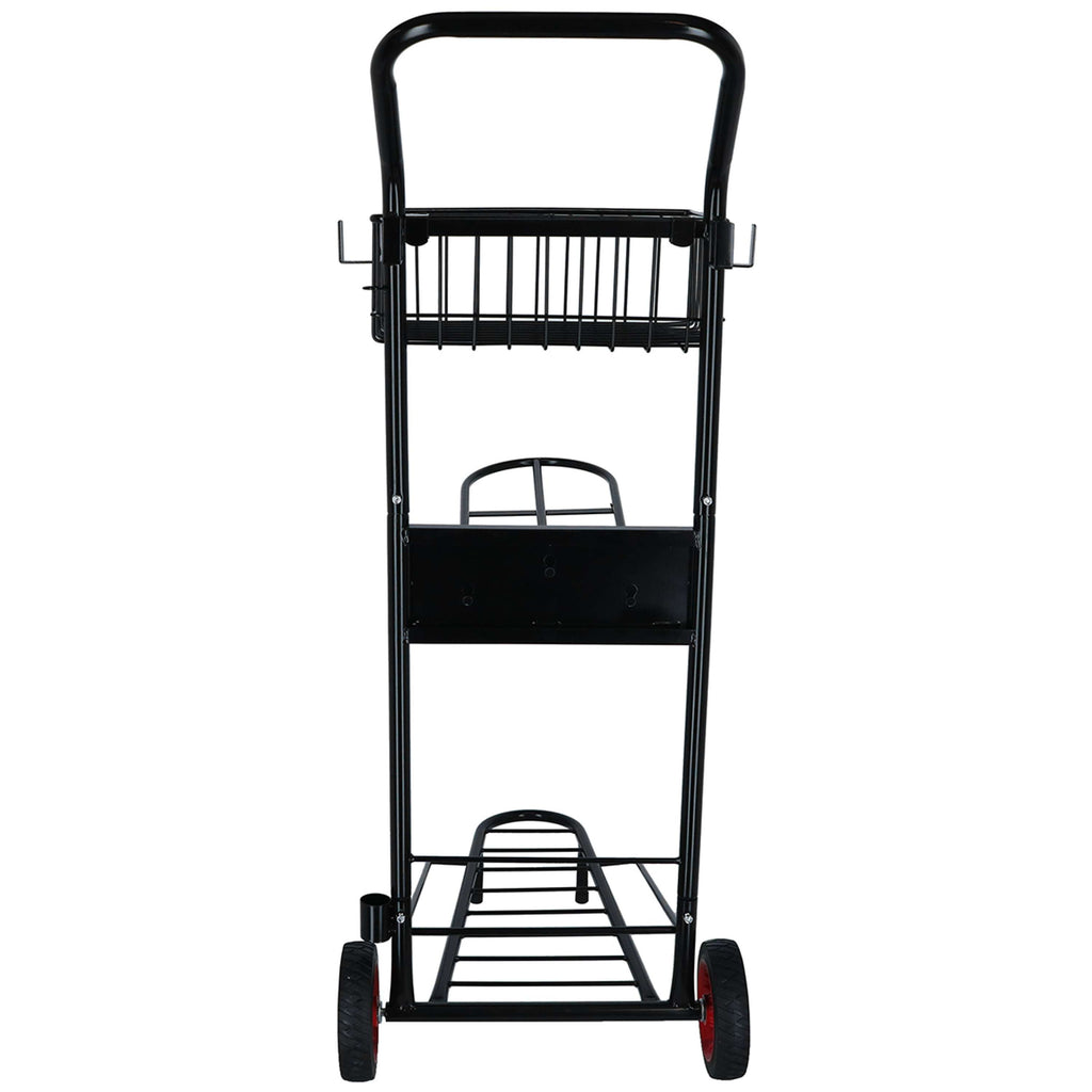 Agradi Horse Carrello Porta-Sella con Cestino Nero