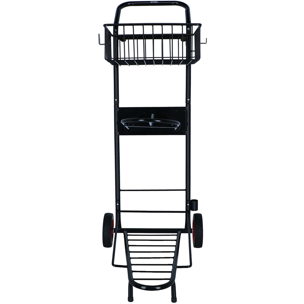 Agradi Horse Carrello Porta-Sella con Cestino Nero