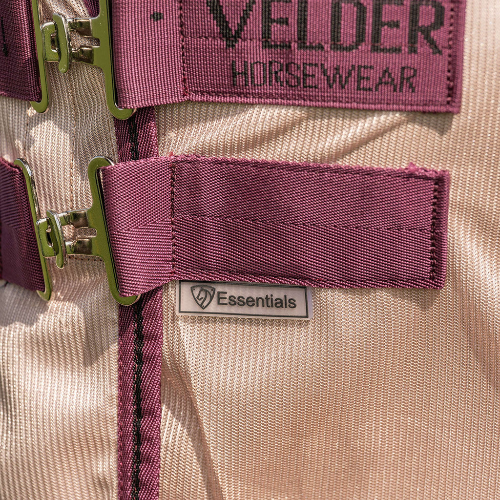 Velder Horsewear Essentials Coperta Antimosche Mesh con collo Earth Grey