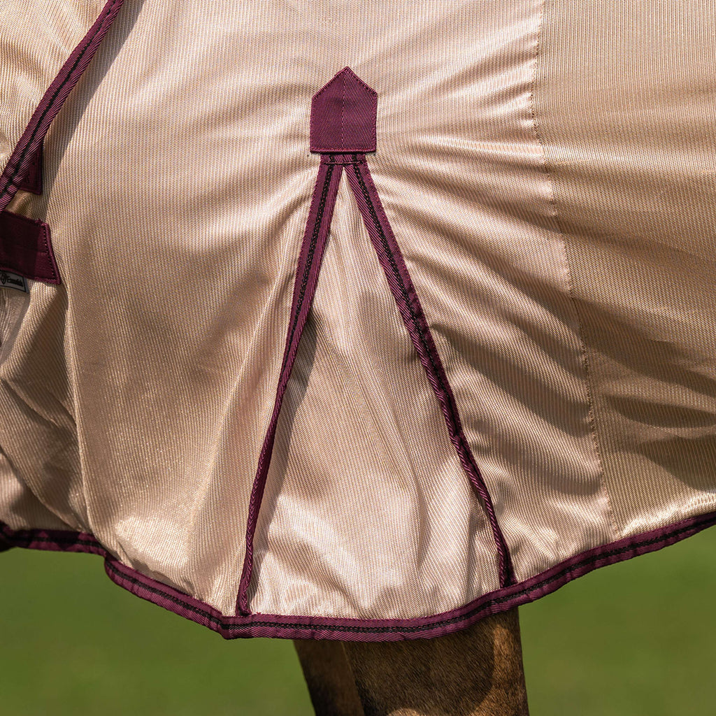 Velder Horsewear Essentials Coperta Antimosche Mesh con collo Earth Grey