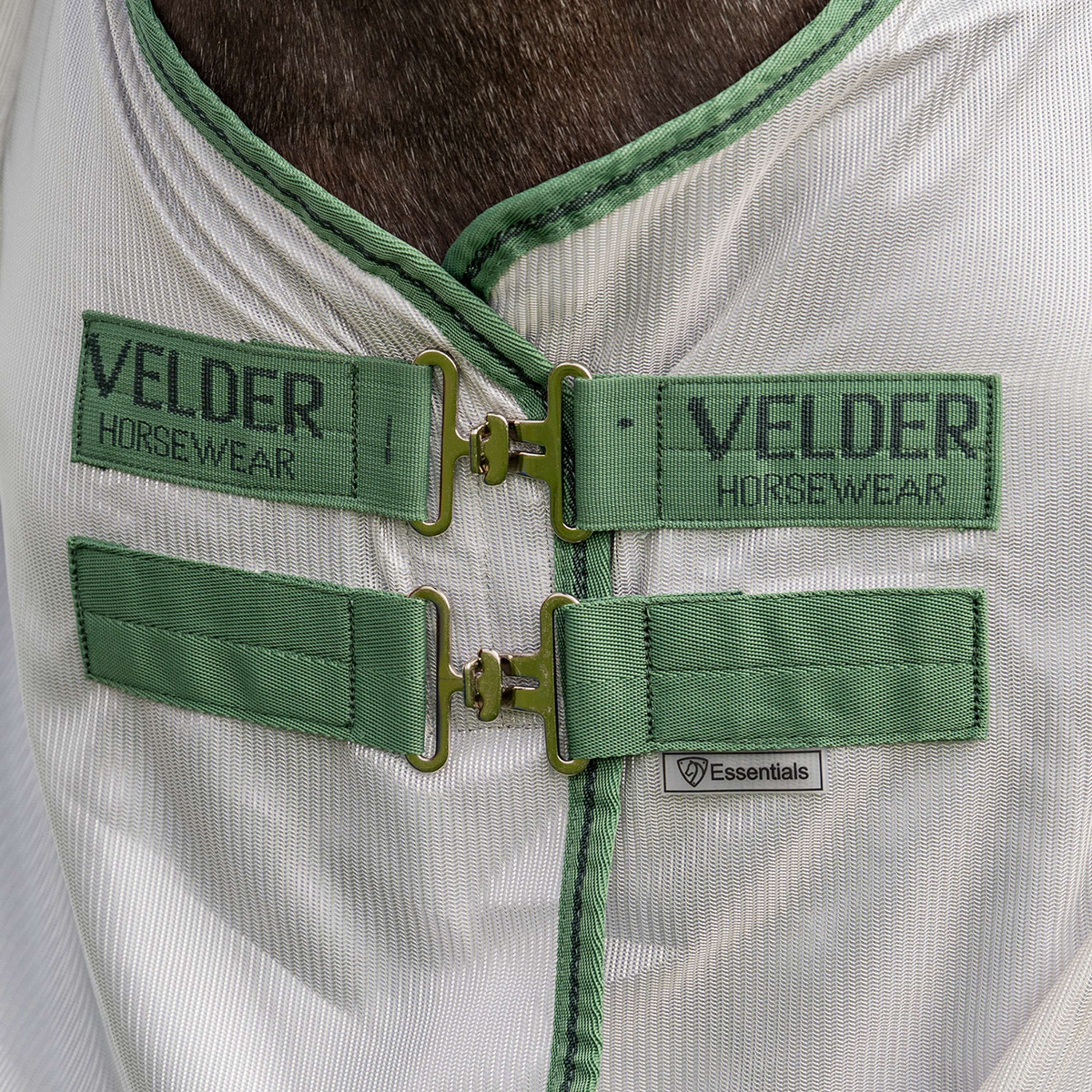 Velder Horsewear Essentials Pony Coperta Antimosche Mesh con collo Argento