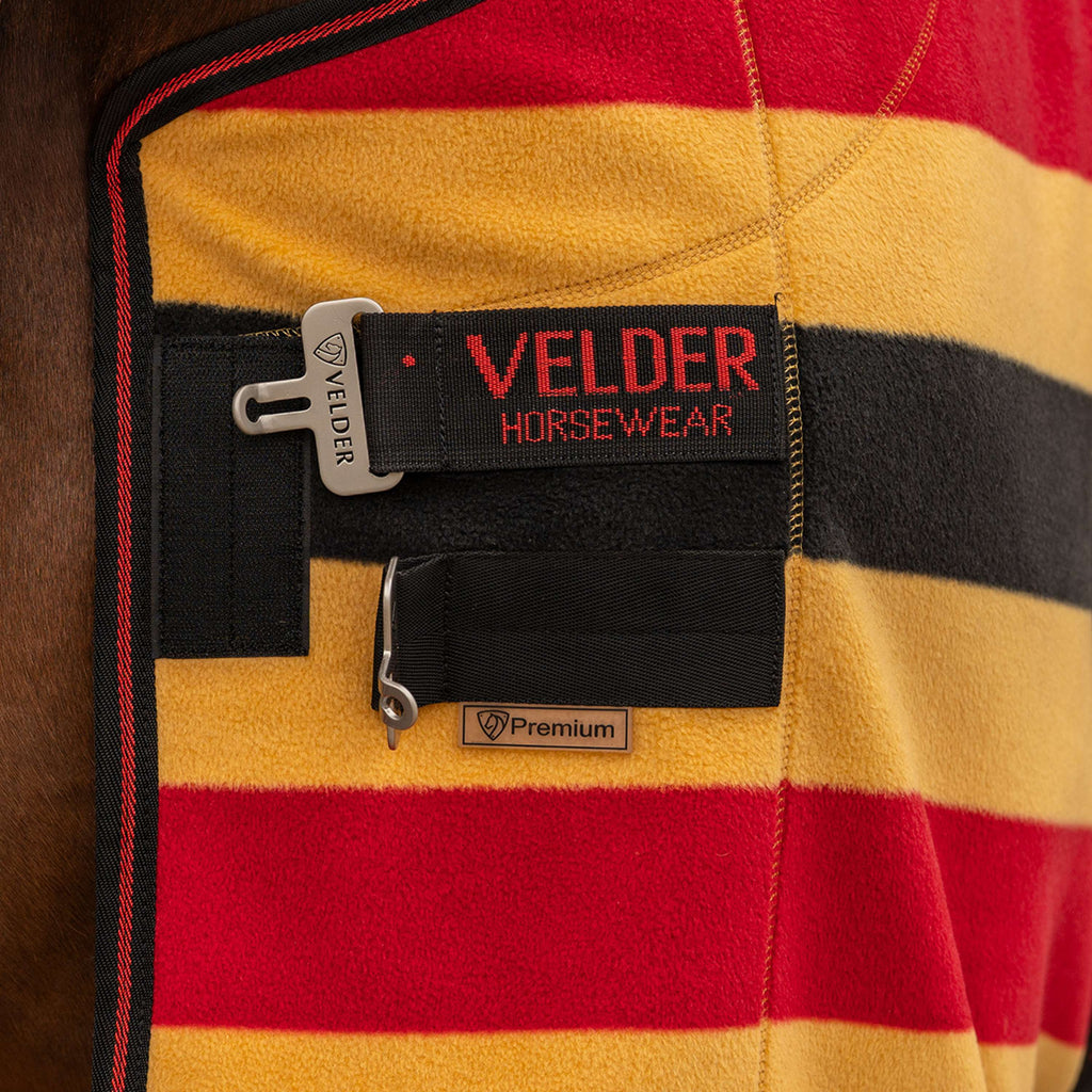 Velder Horsewear Premium Deluxe Fleece Cooler Rug Nero/Giallo