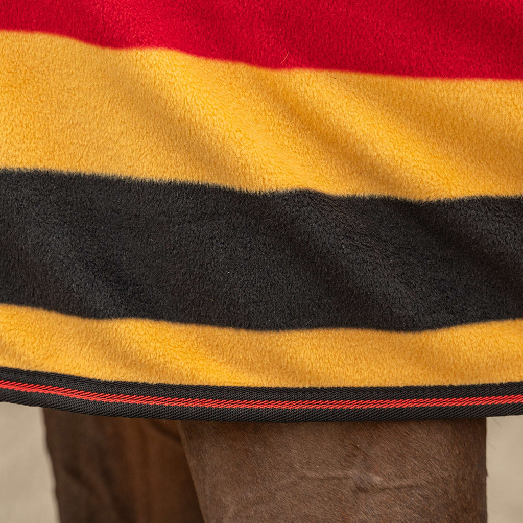 Velder Horsewear Premium Deluxe Fleece Cooler Rug Nero/Giallo