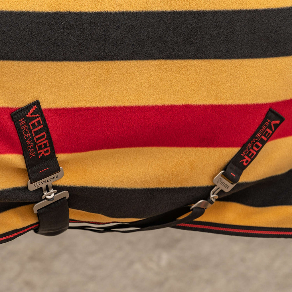 Velder Horsewear Premium Deluxe Fleece Cooler Rug Nero/Giallo