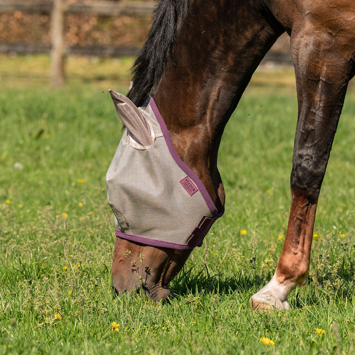 Velder Horsewear Maschera per Mosche con Orecchie Sand Stone