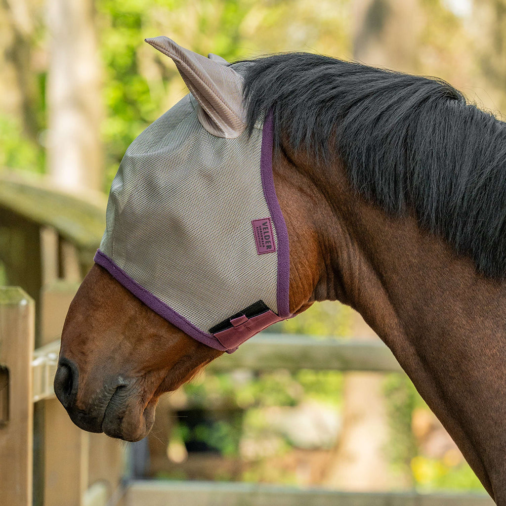 Velder Horsewear Essentials Maschera per Mosche con Orecchie Sand Stone