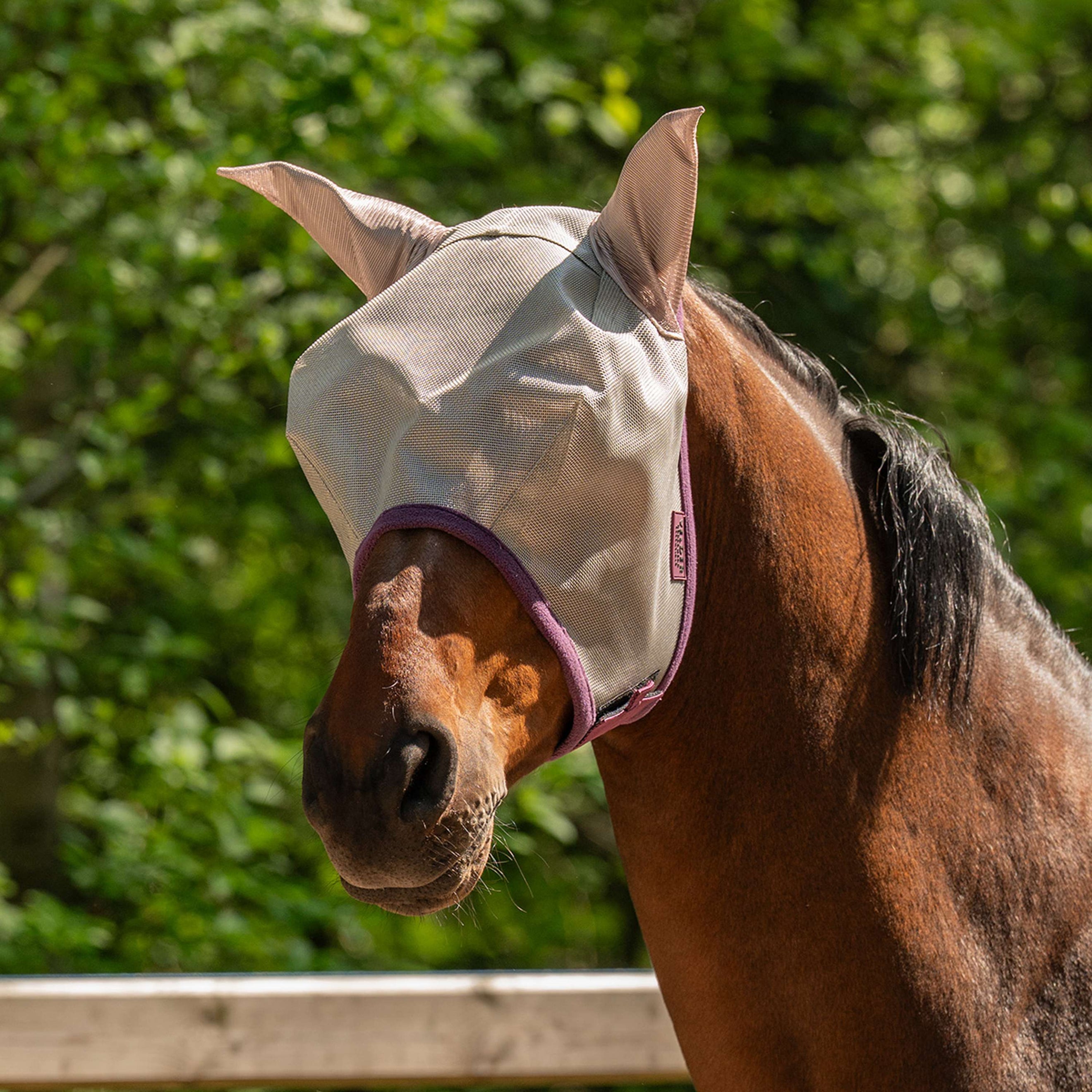 Velder Horsewear Maschera per Mosche con Orecchie Sand Stone