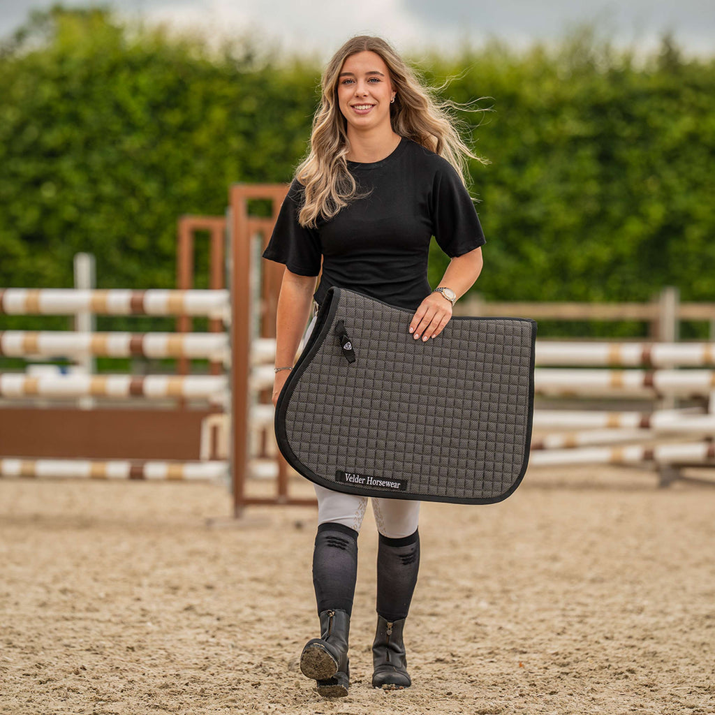 Velder Horsewear Premium Sottosella Bamboo saltando Nero