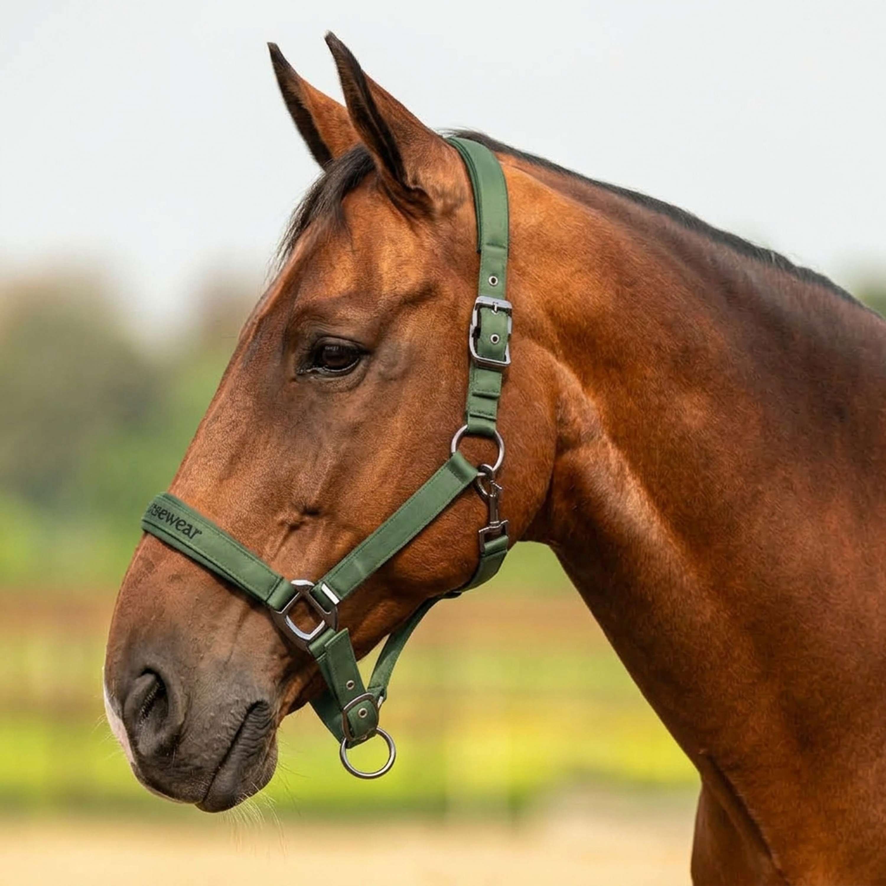 Velder Horsewear Premium Capezzina Satin Glow Olive Mist