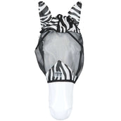 Velder Horsewear Essentials Maschera per Mosche Zebra con Orecchie Nero/Bianco