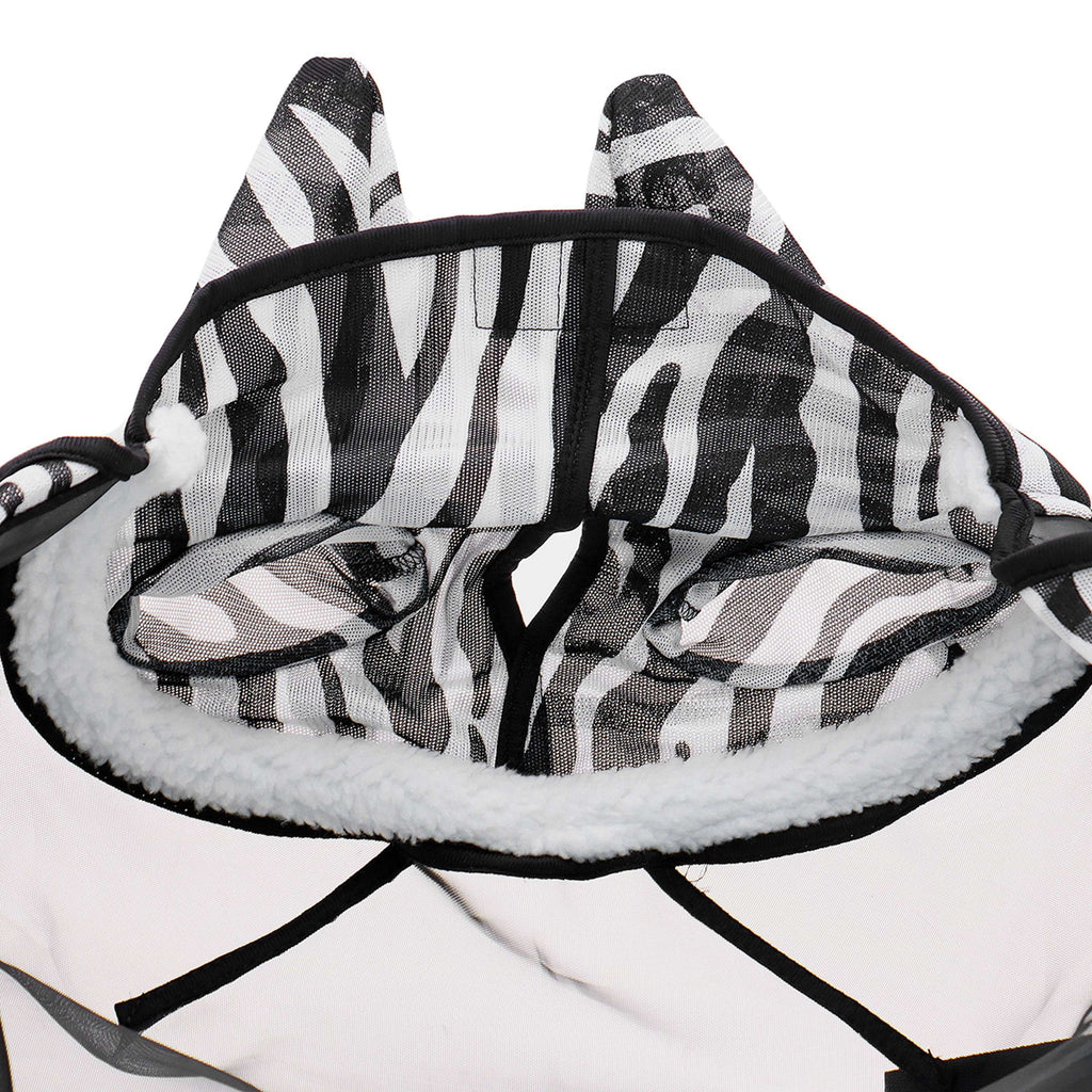 Velder Horsewear Essentials Maschera per Mosche Zebra con Orecchie Nero/Bianco