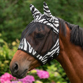 Velder Horsewear Essentials Maschera per Mosche Zebra con Orecchie Nero/Bianco