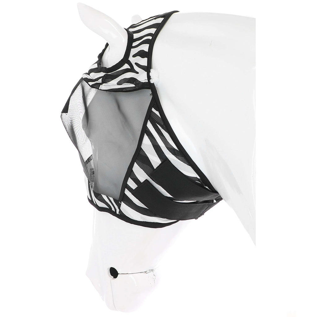Velder Horsewear Essentials Maschera per Mosche Zebra Senza orecchie Nero/Bianco