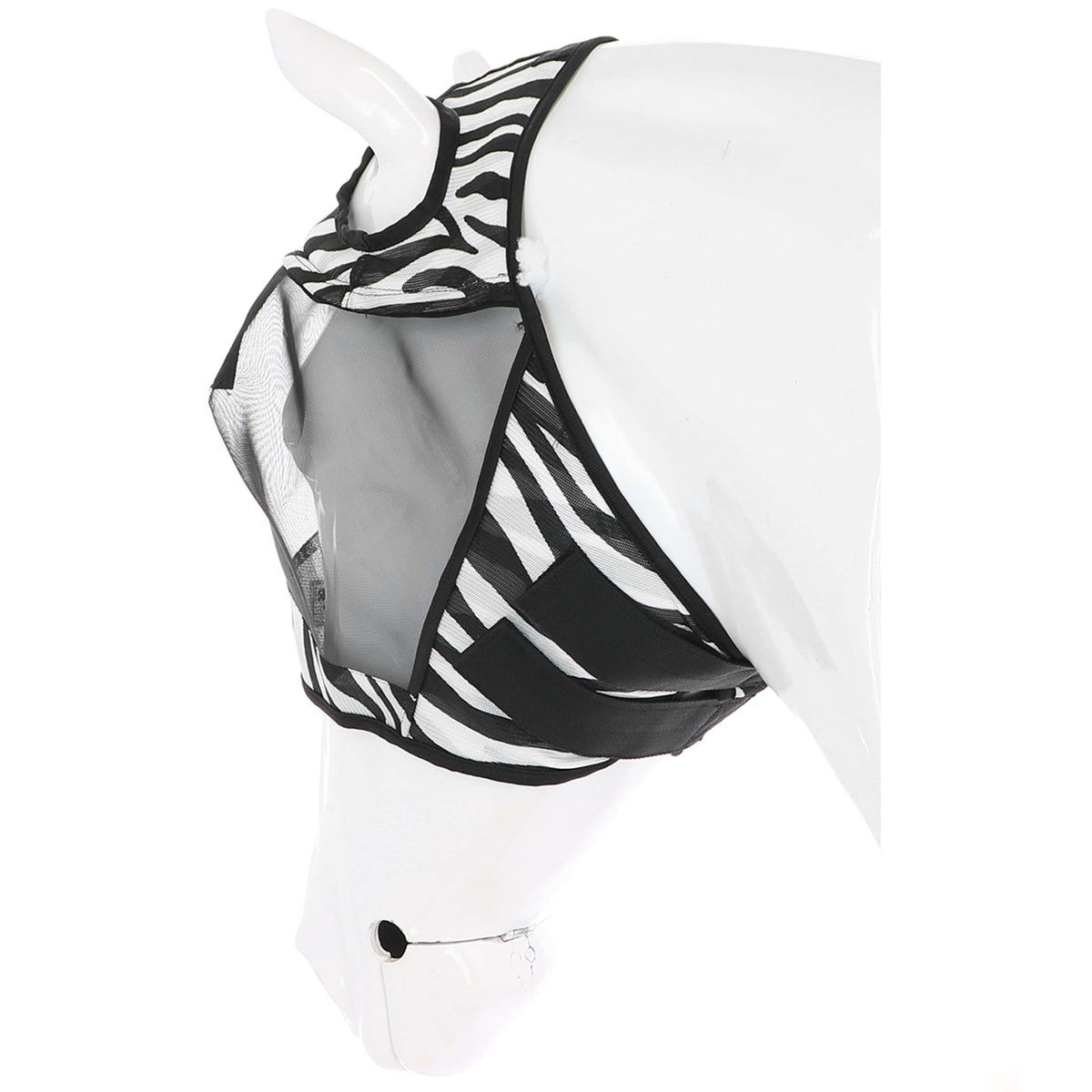 Velder Horsewear Essentials Maschera per Mosche Zebra Senza orecchie Nero/Bianco