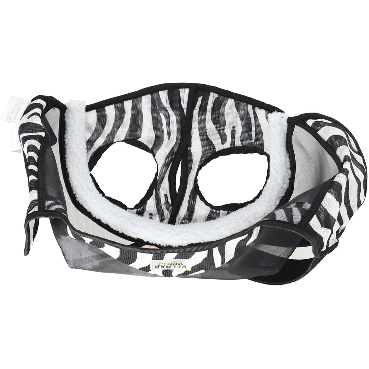 Velder Horsewear Essentials Maschera per Mosche Zebra Senza orecchie Nero/Bianco
