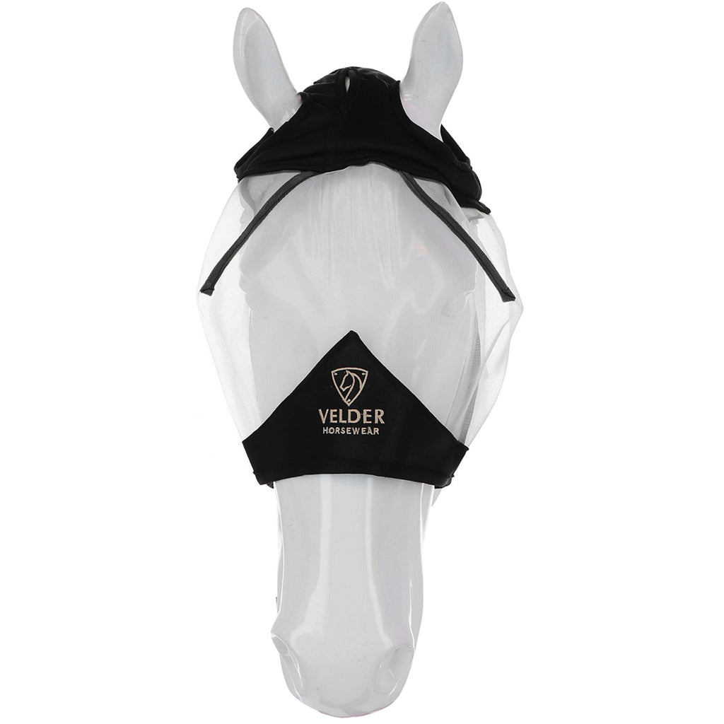 Velder Horsewear Premium Maschera per Mosche Senza orecchie Nero