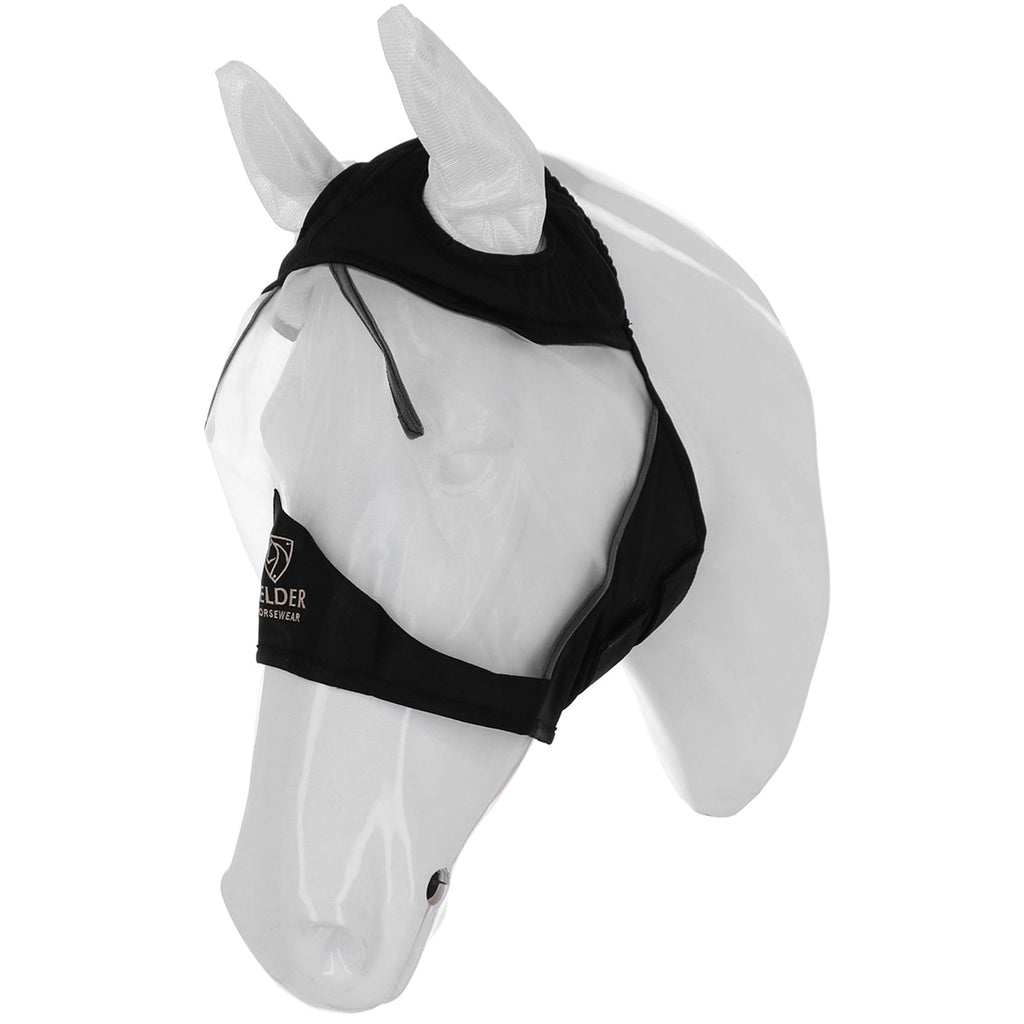 Velder Horsewear Premium Maschera per Mosche con Orecchie Nero