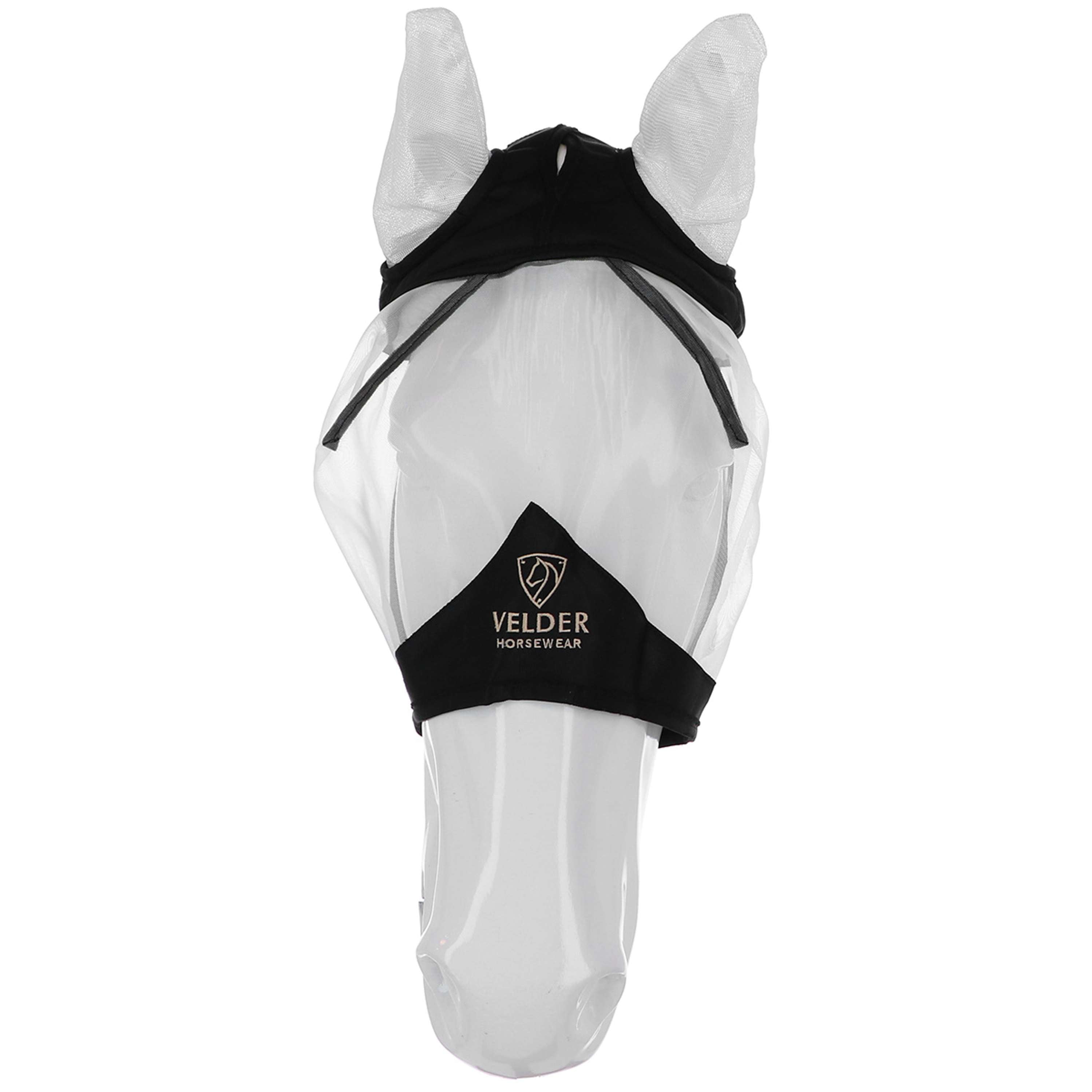 Velder Horsewear Premium Maschera per Mosche con Orecchie Nero