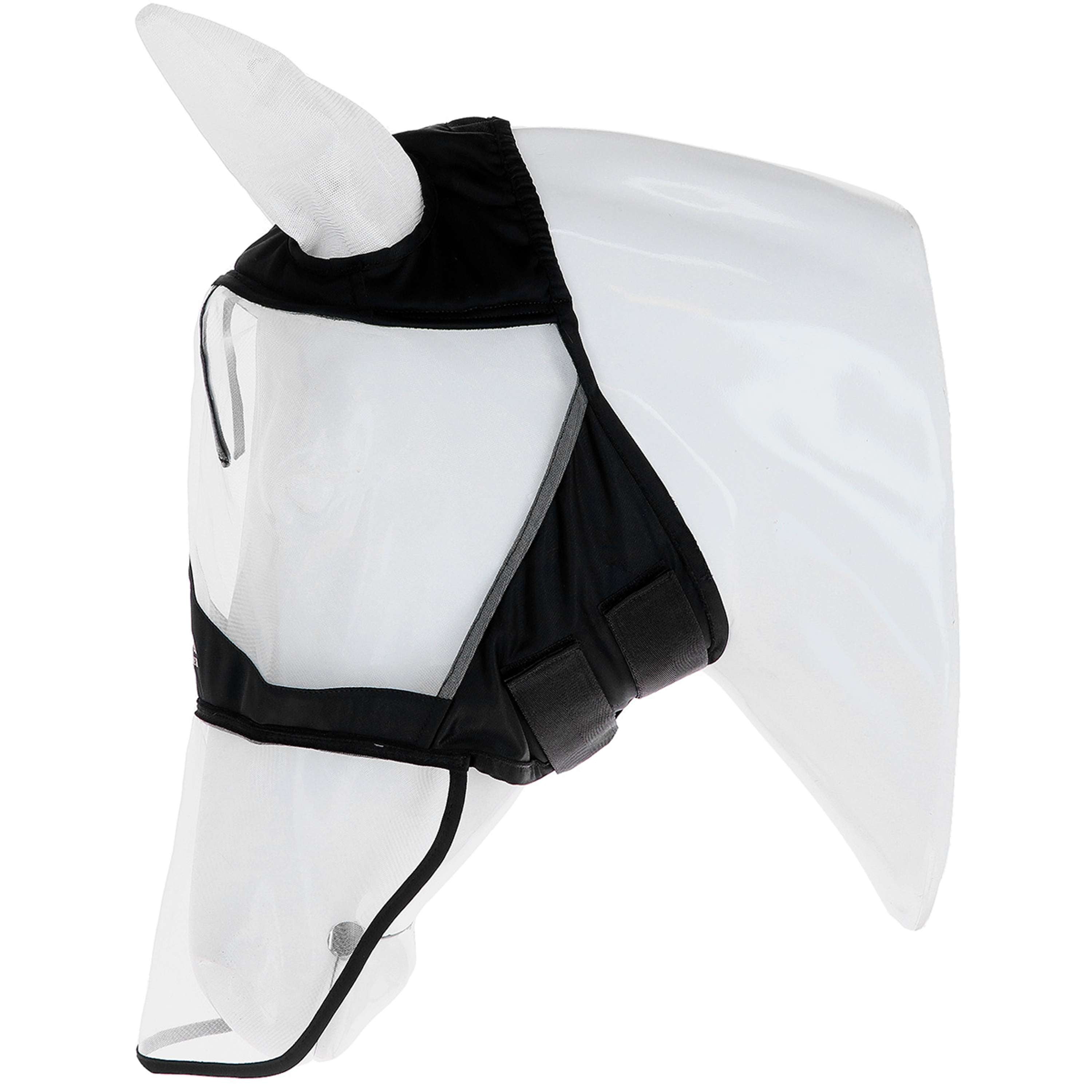 Velder Horsewear Premium Maschera per Mosche con Orecchie e Naso Nero