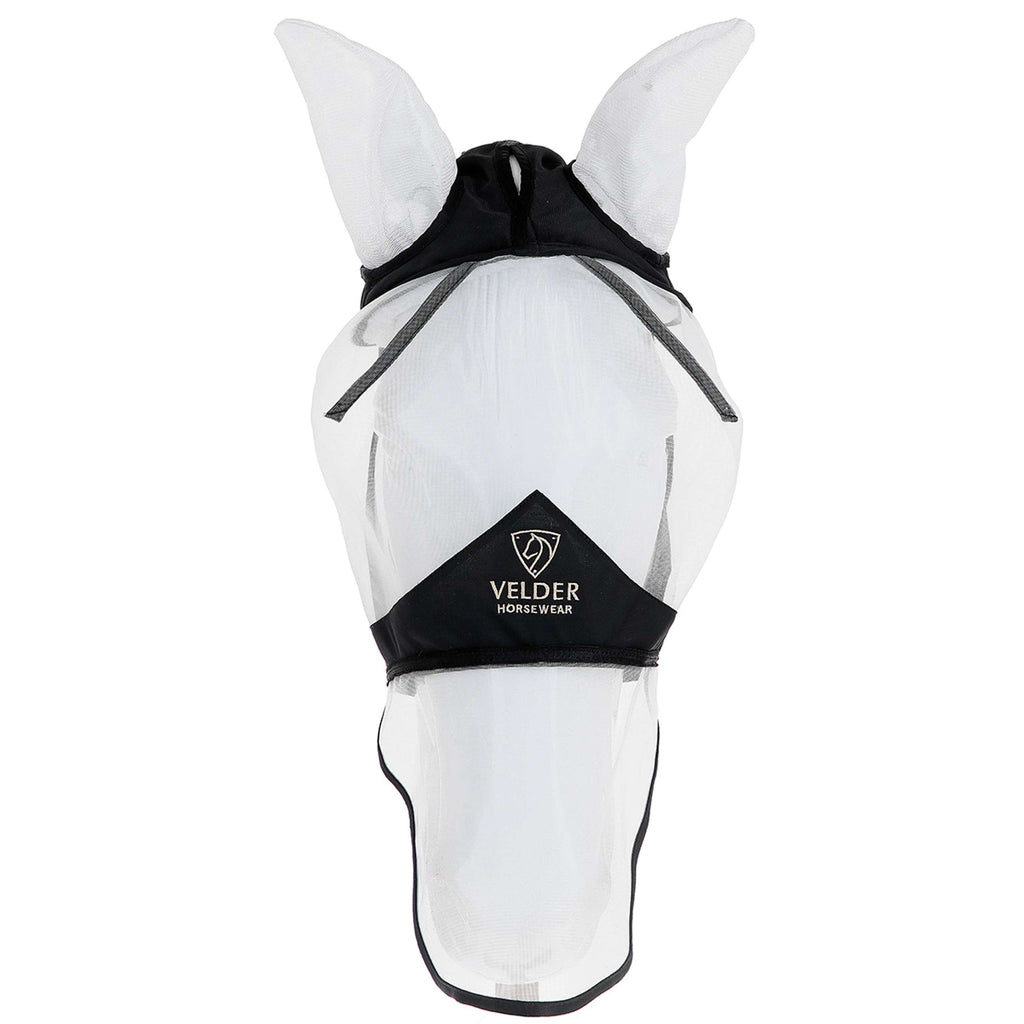 Velder Horsewear Premium Maschera per Mosche con Orecchie e Naso Nero