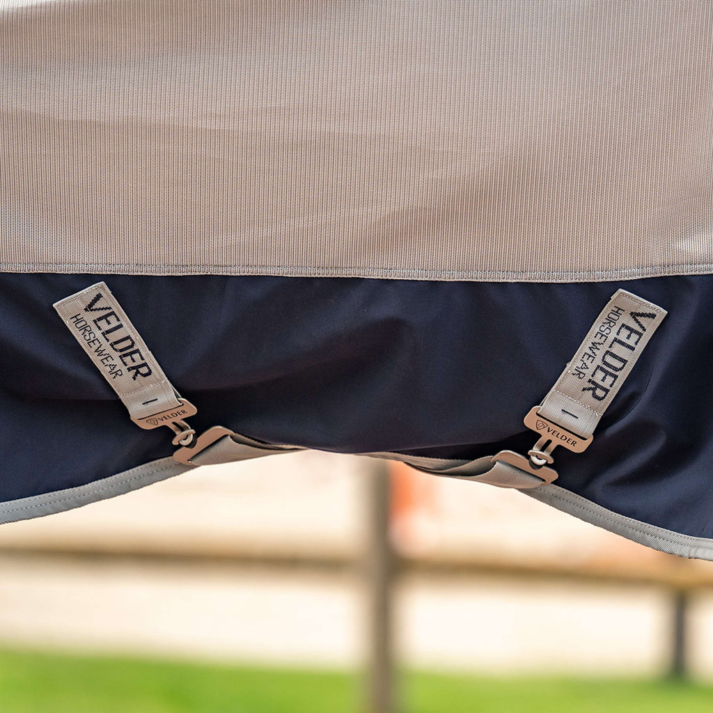 Velder Horsewear Premium Coperta Antimosche Rainless Fall Navy/Pearl Silver