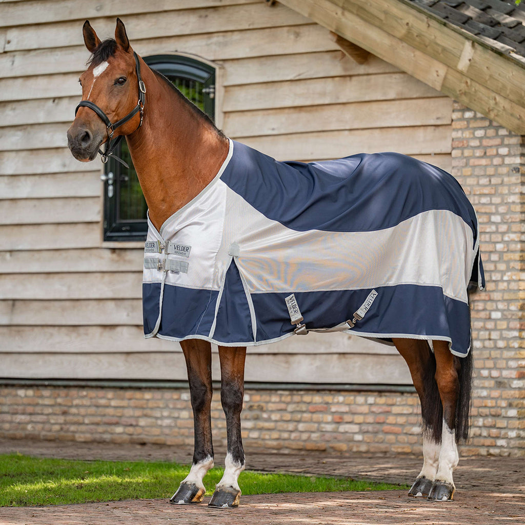 Velder Horsewear Premium Coperta Antimosche Rainless Fall Navy/Pearl Silver