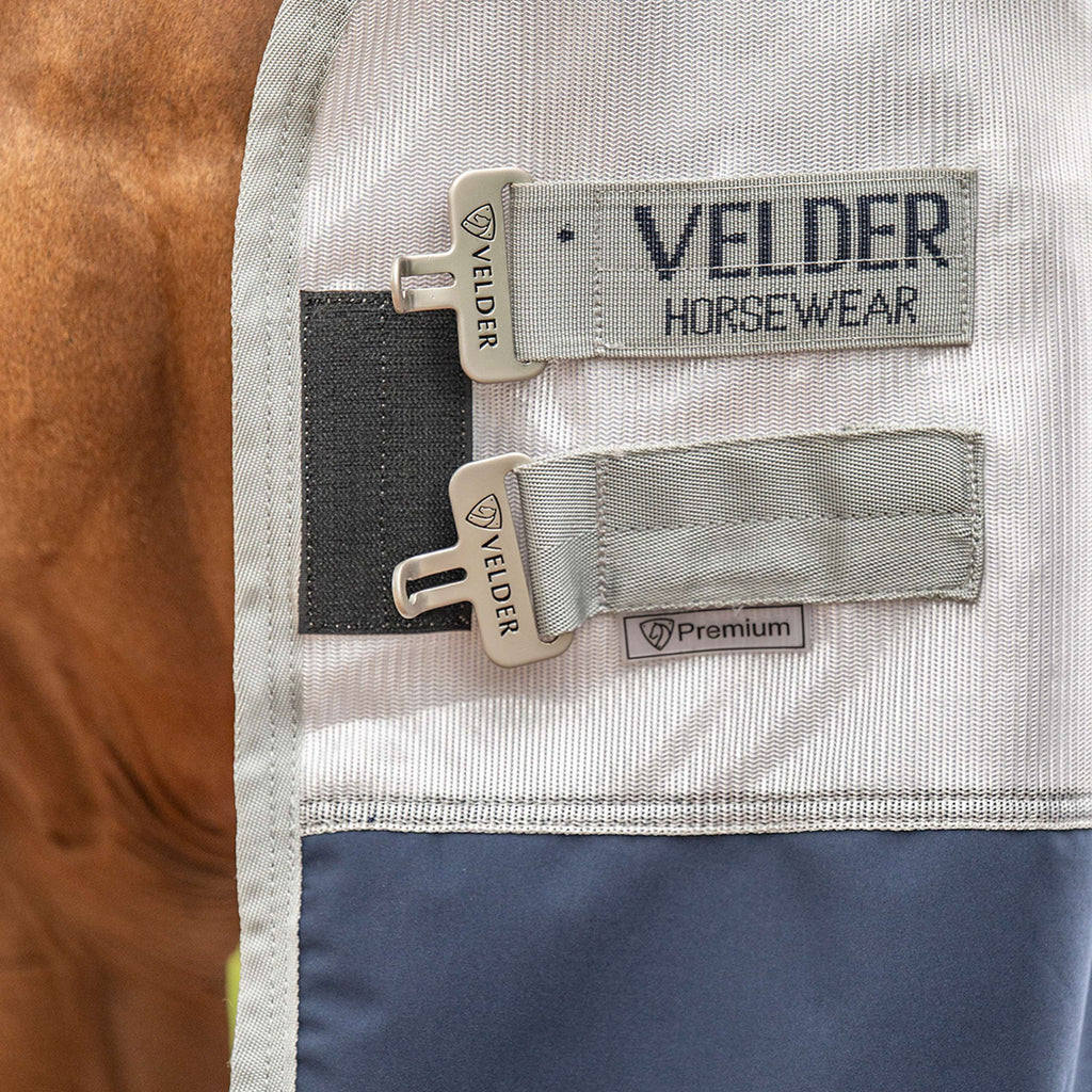 Velder Horsewear Premium Coperta Antimosche Rainless Fall Navy/Pearl Silver