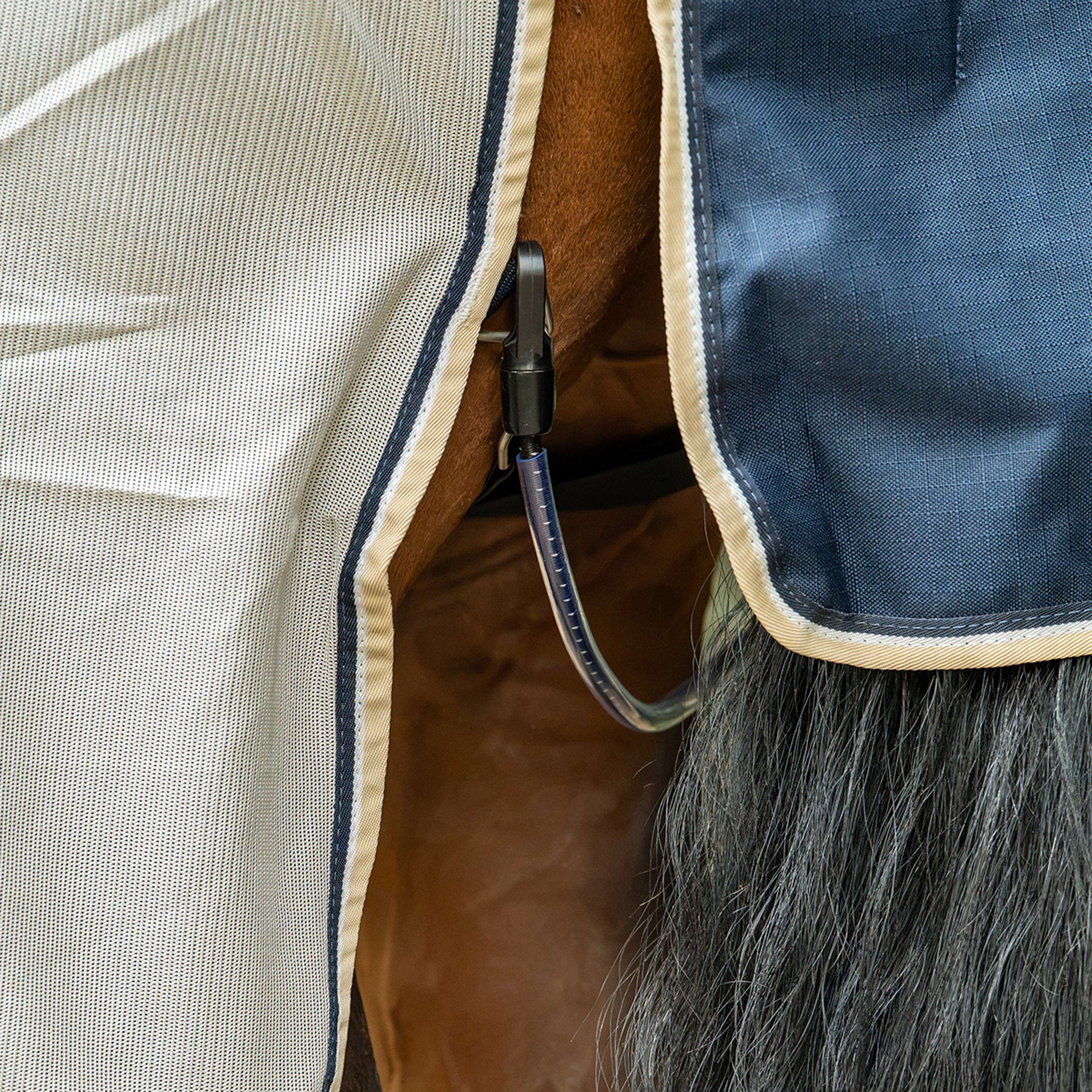 Velder Horsewear Premium Coperta Antimosche Waterproof-Top Navy/Pearl Silver