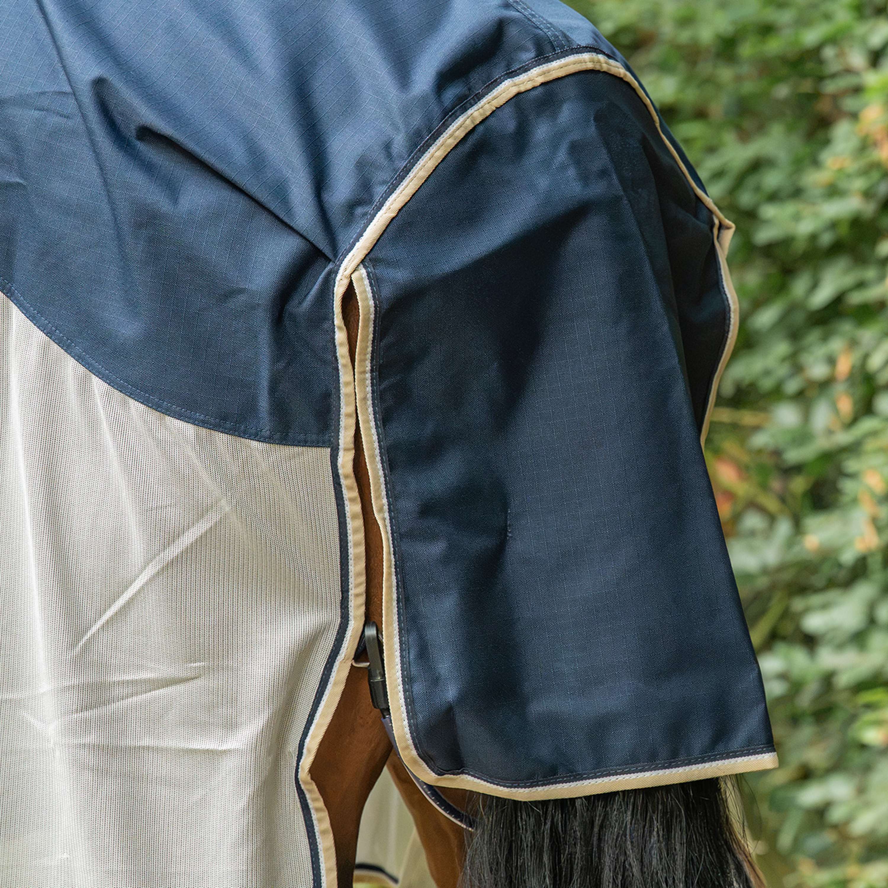 Velder Horsewear Premium Coperta Antimosche Waterproof-Top Navy/Pearl Silver