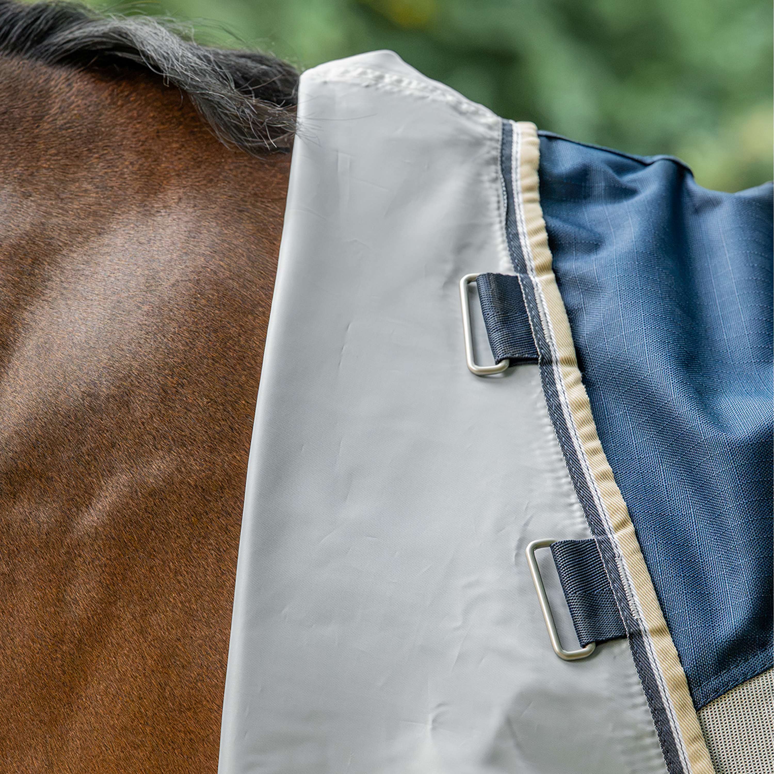 Velder Horsewear Premium Coperta Antimosche Waterproof-Top Navy/Pearl Silver