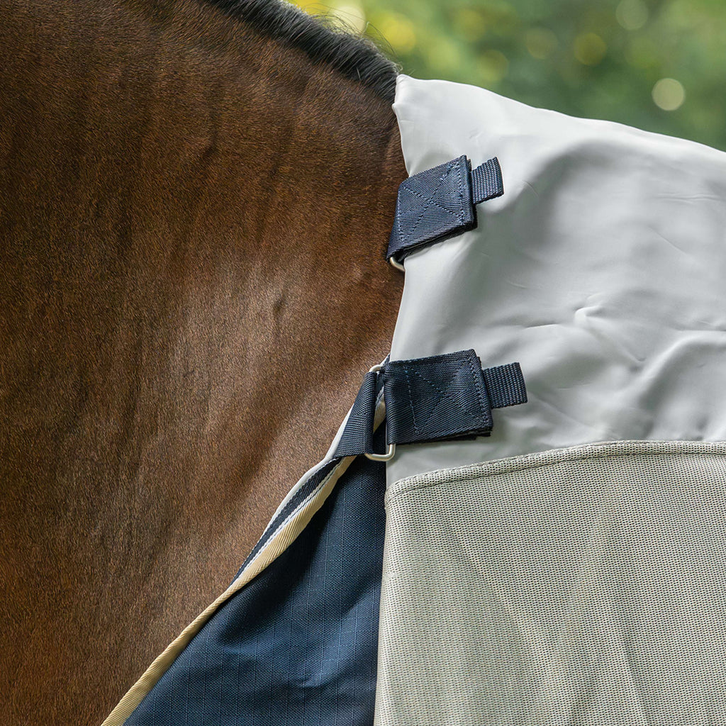 Velder Horsewear Premium Coperta Antimosche Waterproof-Top Navy/Pearl Silver