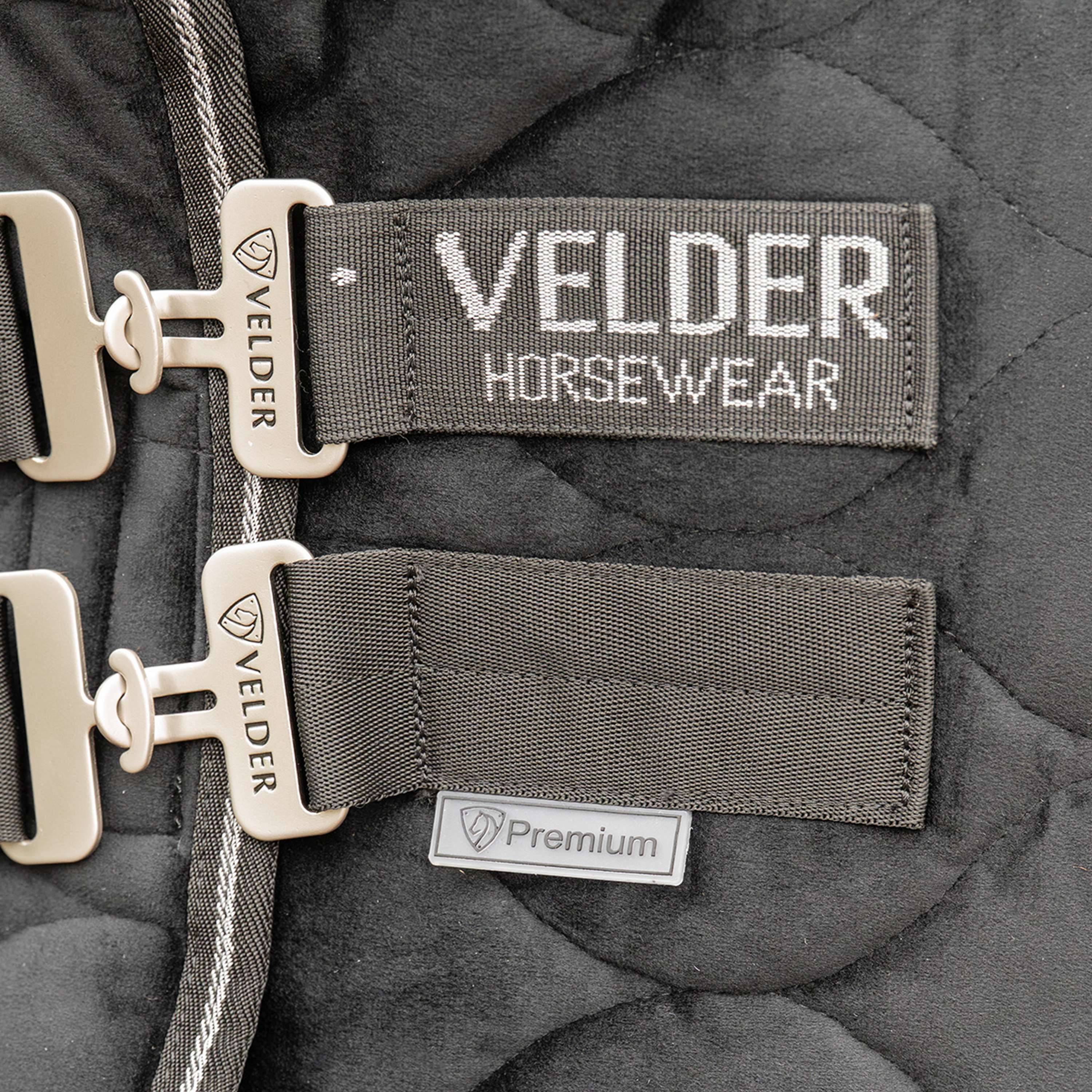 Velder Horsewear Premium Pony Coperta da esposizione Satin Glow Black Night