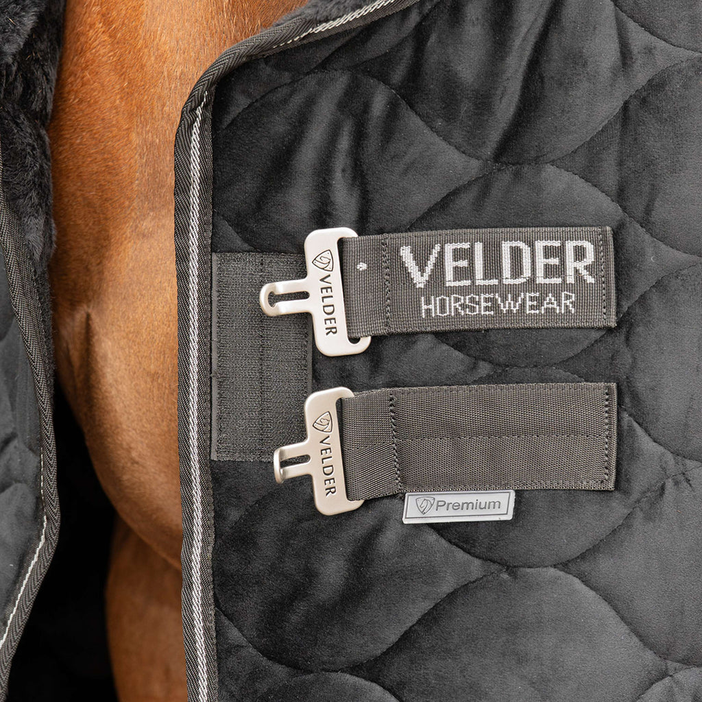 Velder Horsewear Premium Coperta da esposizione Satin Glow Black Night
